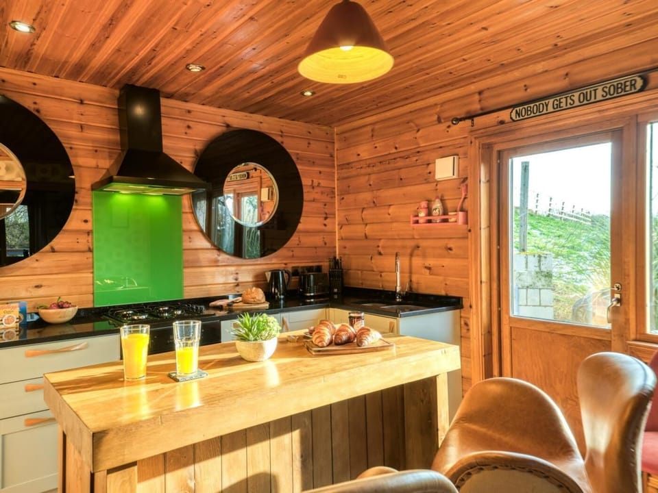 Stylish kitchen with breakfast bar