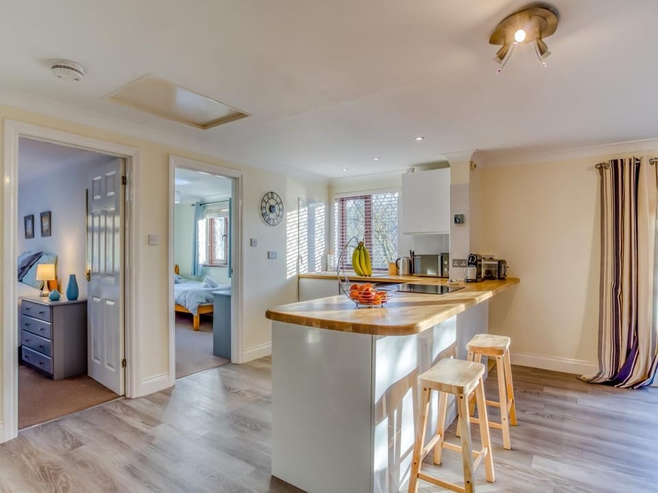 Modern kitchen with coffee machine