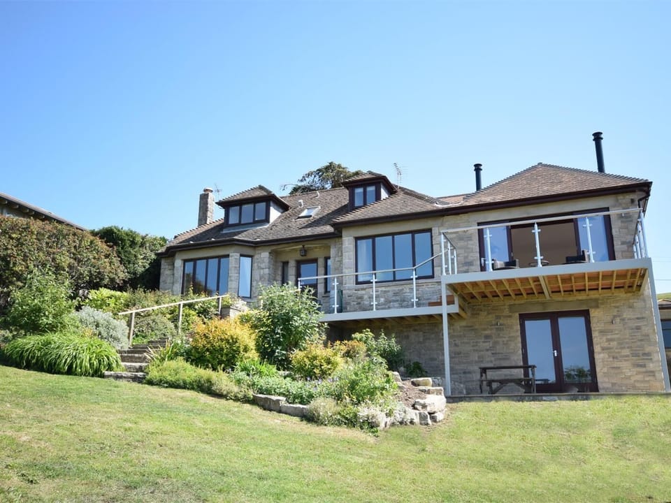 The rear view of the outstanding property