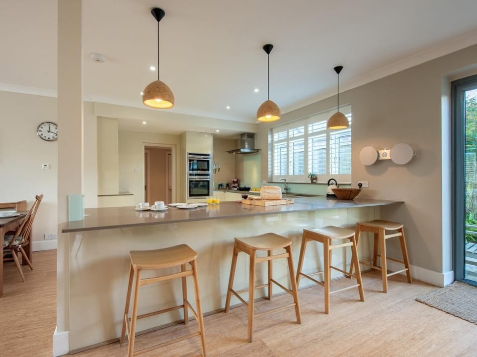 Modern and bright breakfast bar ideal for enjoying a morning coffee