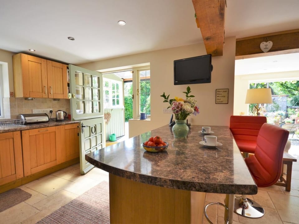 Gather around the breakfast bar for a coffee or a bite to eat
