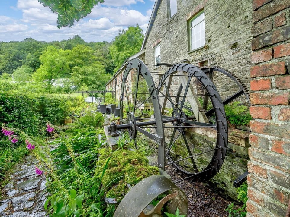 The waterwheel within the grounds of this former woollen mill 