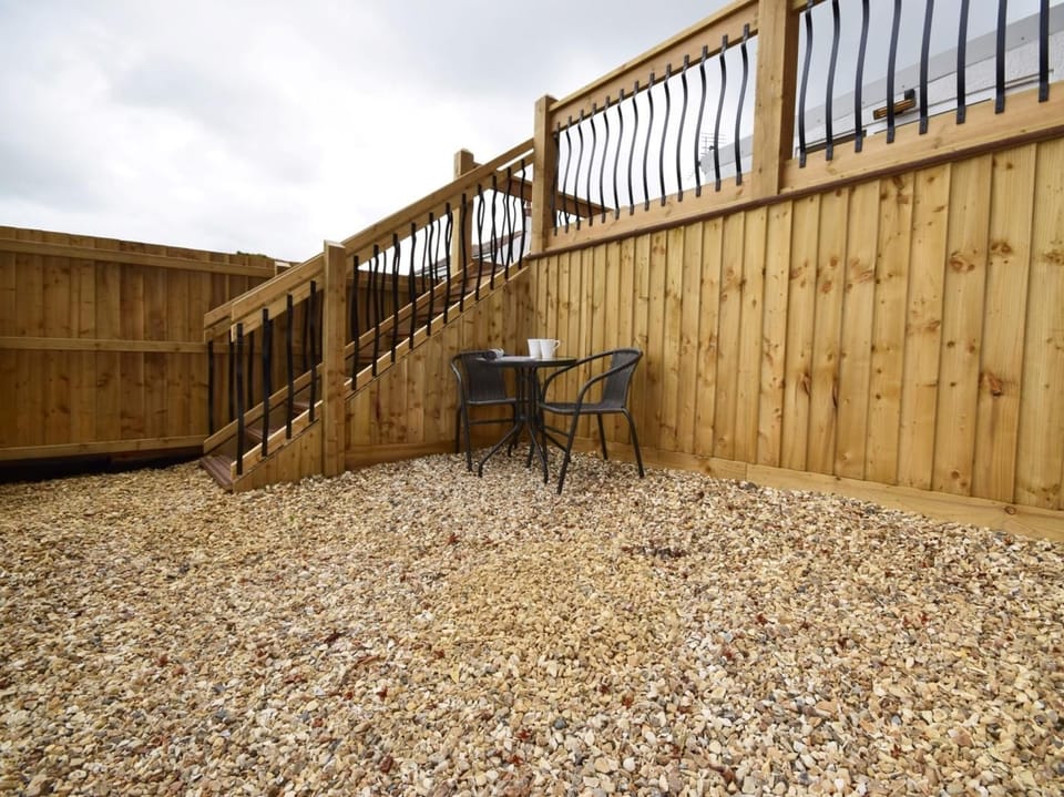 The lower gravelled garden