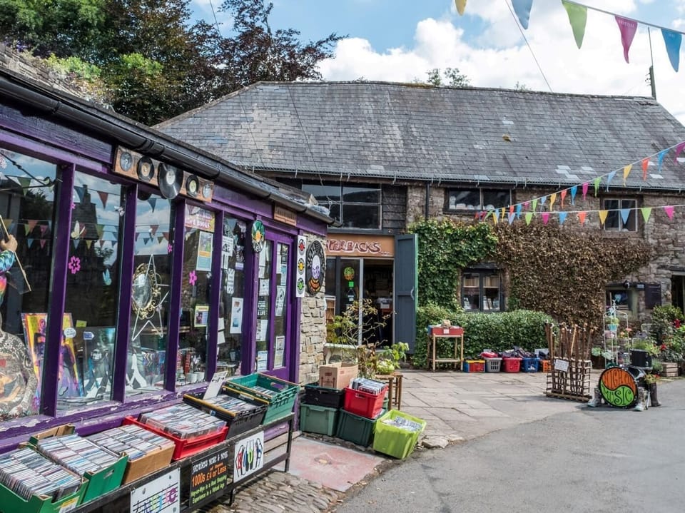 Lots of independent shops in Hay-on-Wye