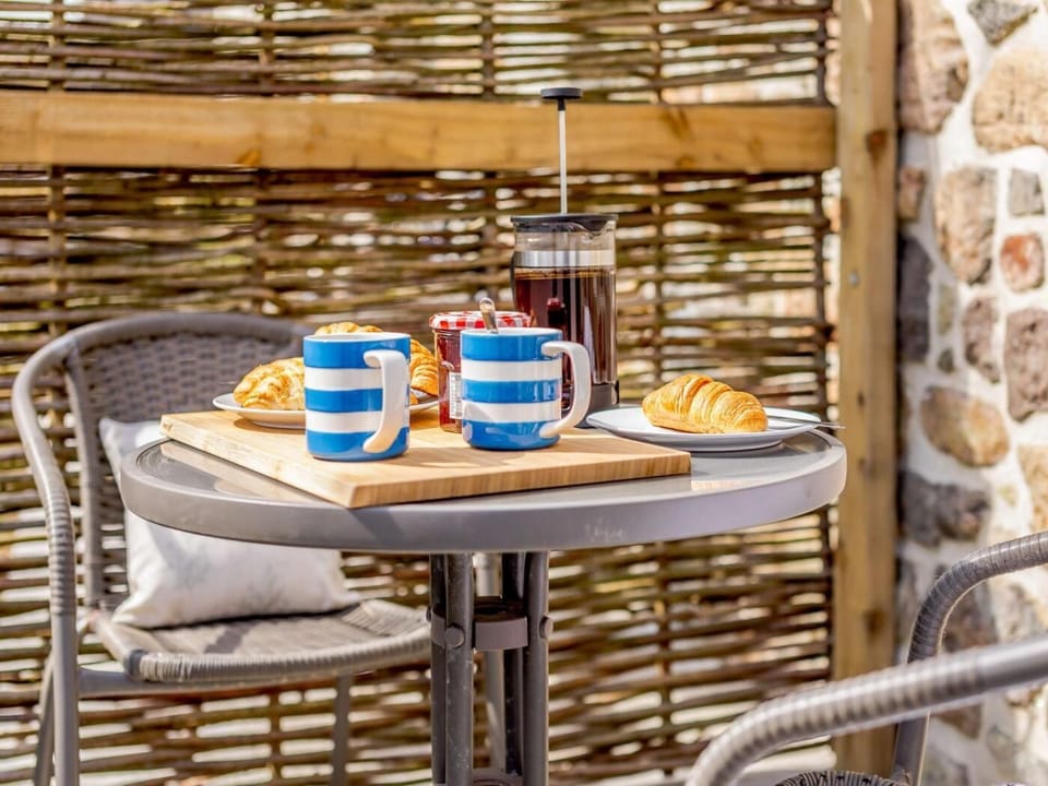 Breakfast on the patio whilst planning your day