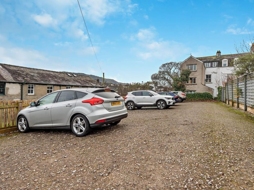 Parking space at the rear of the property