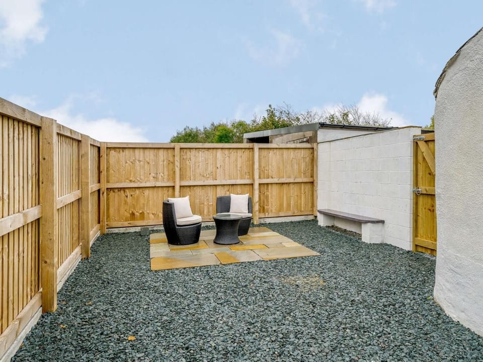 Enclosed garden straight from the kitchen door