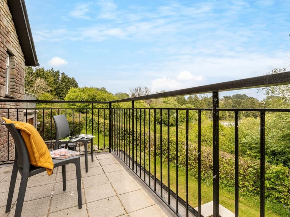 Countryside views from the upper balcony