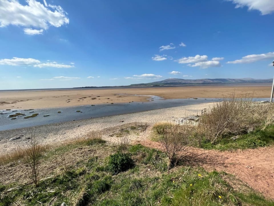 Askam Beach with stunning views across the Cumbrian coast