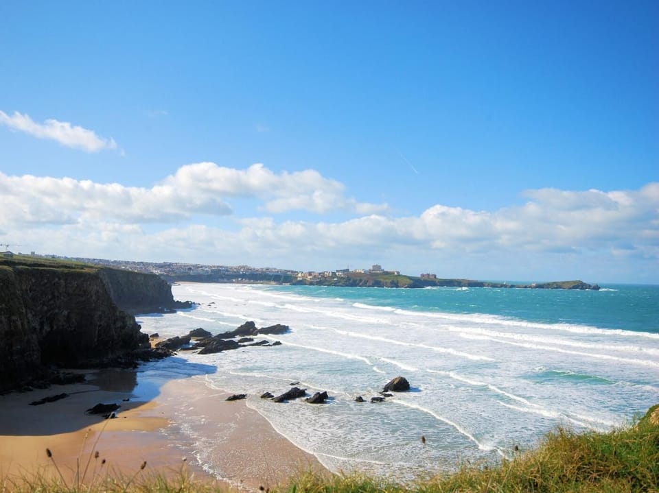 Newquay town beaches towards Fistral