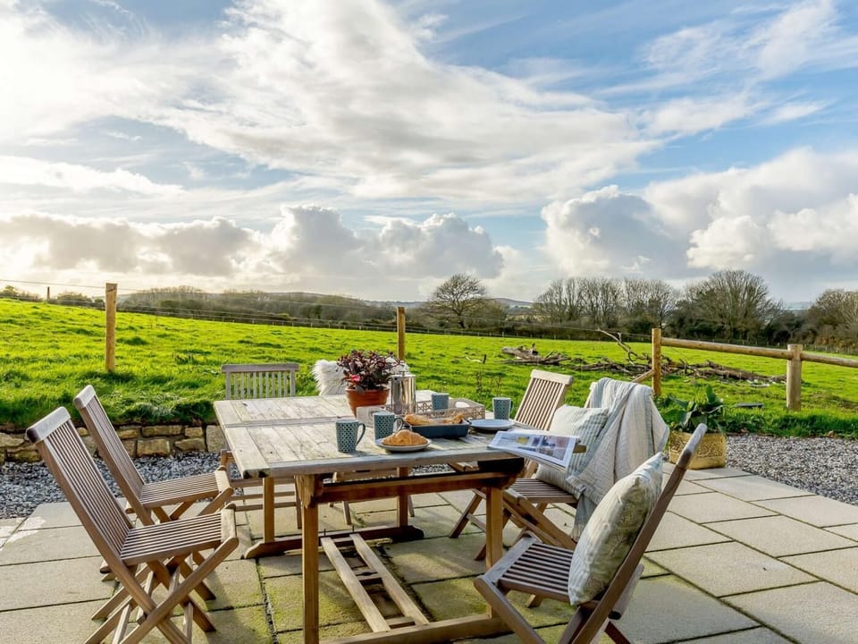 Views over gorgeous Cornish countryside and the owner's farm land