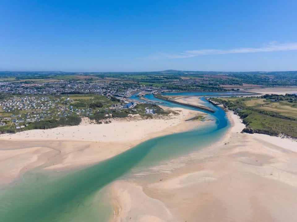 Hayle Estuary meeting the sea - just 10 minutes walk from the cottage
