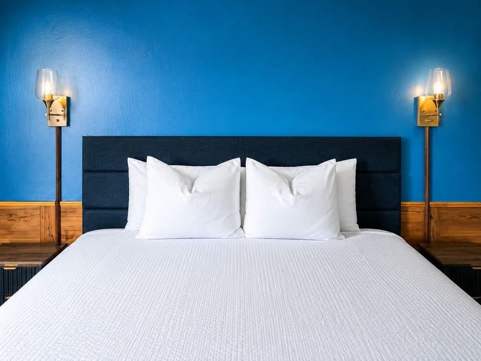 Single Room, 1 King Bed, Non Smoking | Laptop workspace, iron/ironing board, WiFi (free), bed sheets