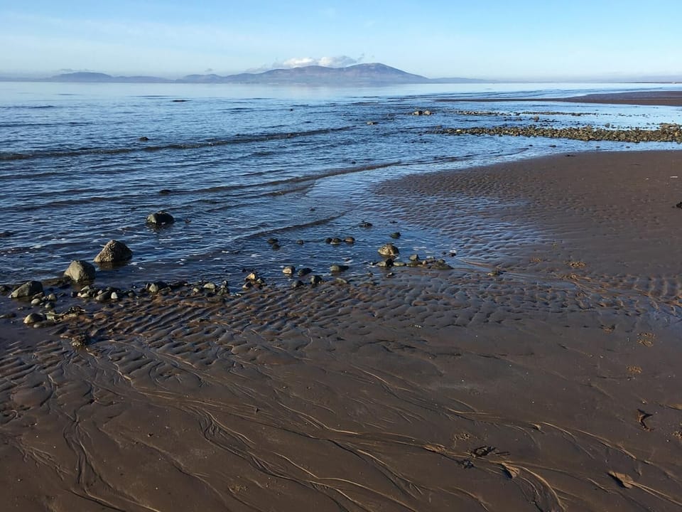 The sandy beaches of the Solway Coast a short drive away