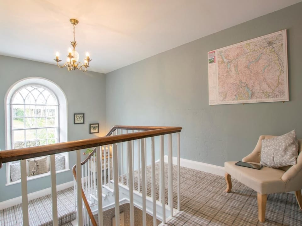 Spacious landing with local maps and reading area