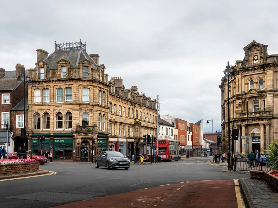 Nearby Carlisle City with train connections and shopping