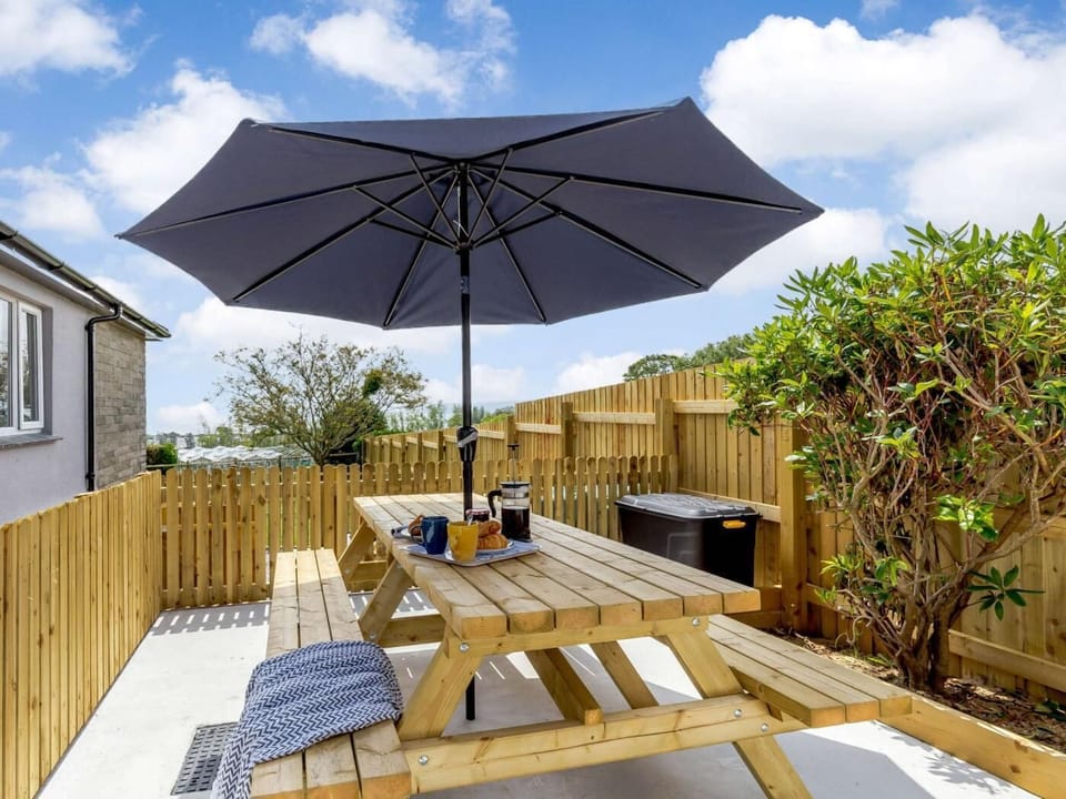 Different sections of outside space to get every last drop of sun