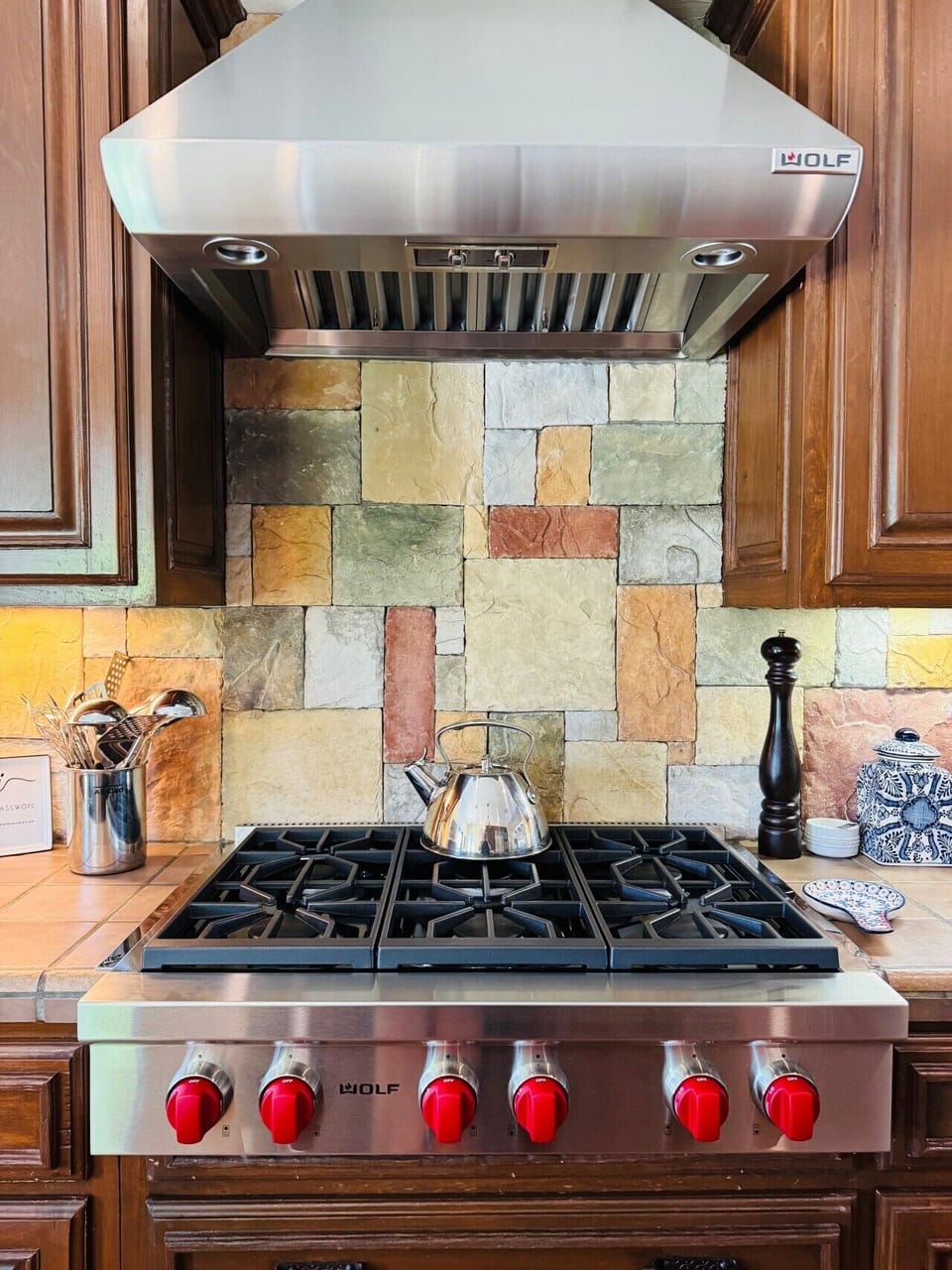 Six-Burner Wolf Stove Top