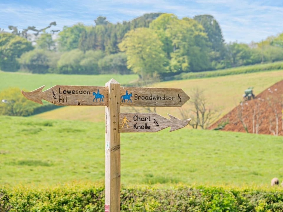 Countryside walks emanate from the property