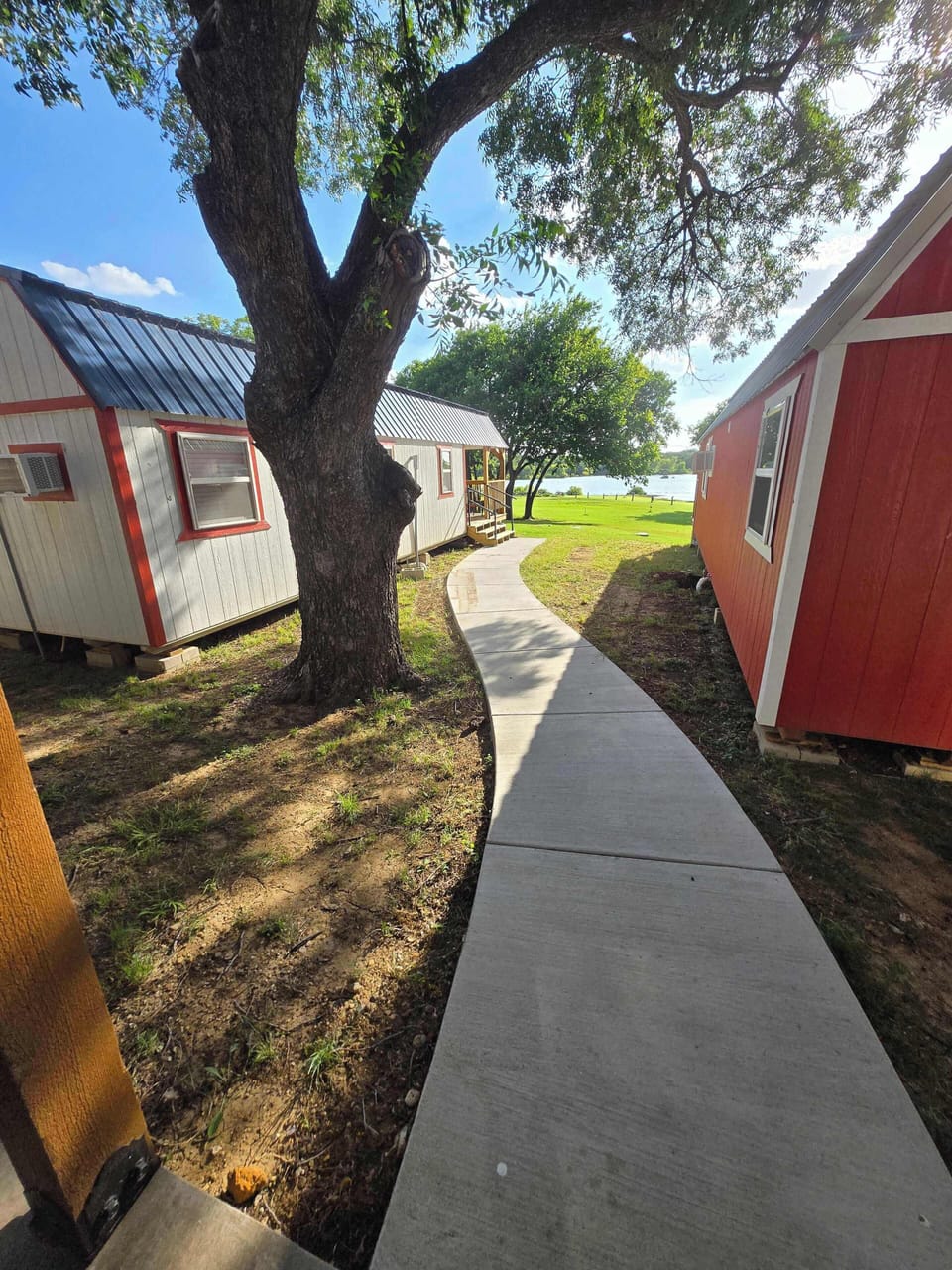 Side by Side cabins (3) great for family and friends but spaced enough for privacy!