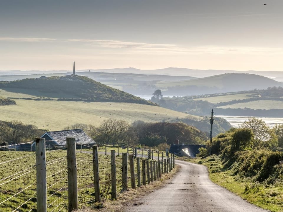 The lane and views leading to the property 