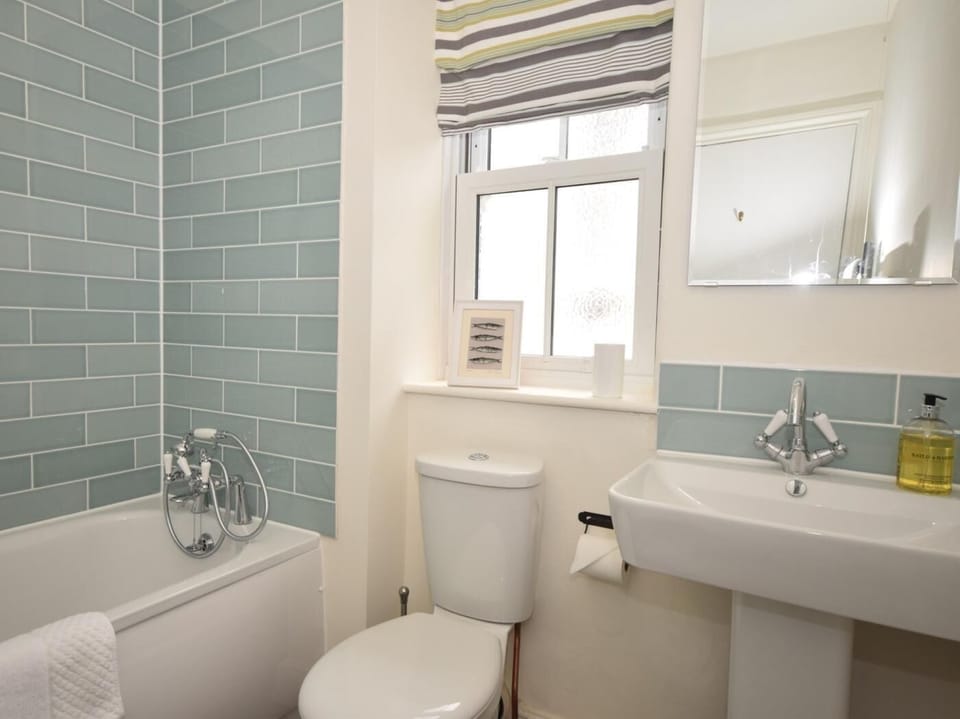 Seperate bathroom with handheld shower 