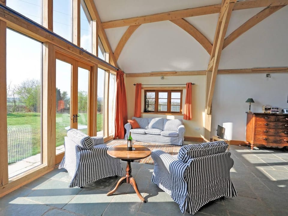 Lounge area with floor to ceiling windows