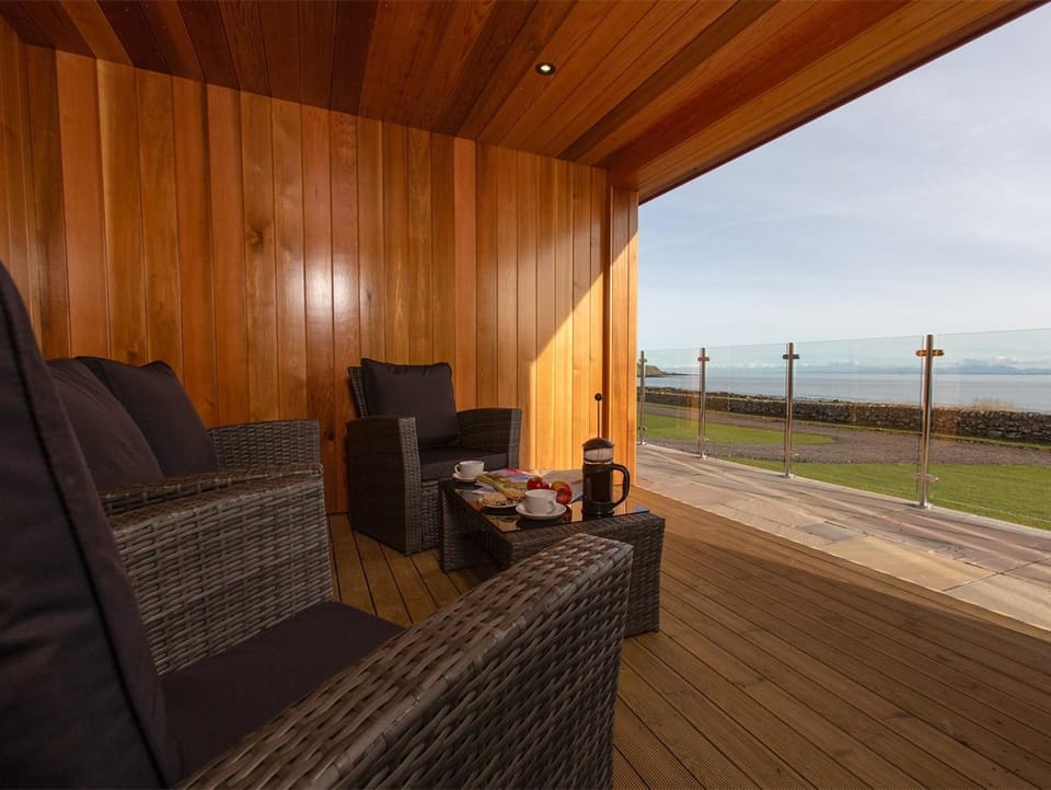 Through to covered outside decking