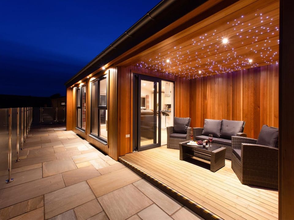 Or sit out and enjoy an evening listening to the sea lapping the bay