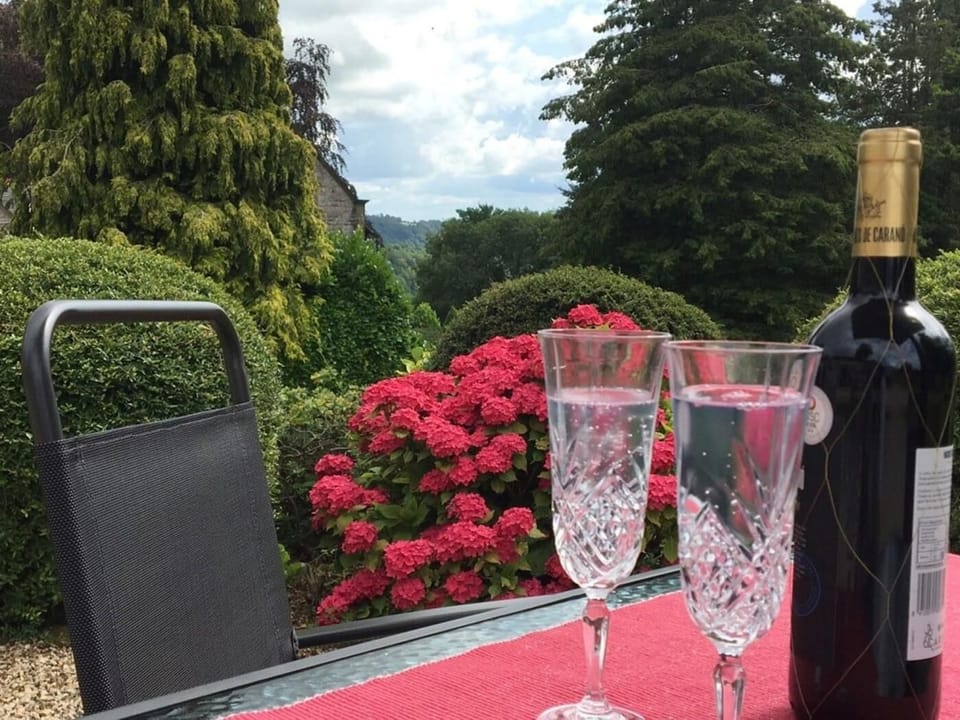 Sit in the garden and enjoy the views