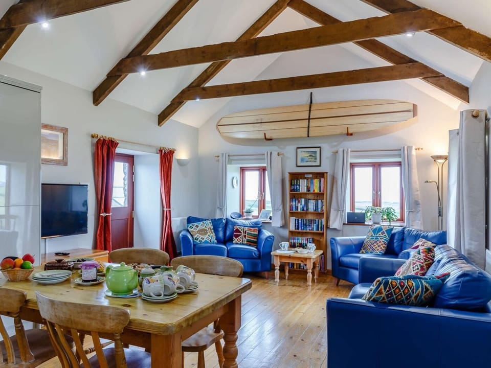 Gorgeous character interiors await you at this rural family holiday home