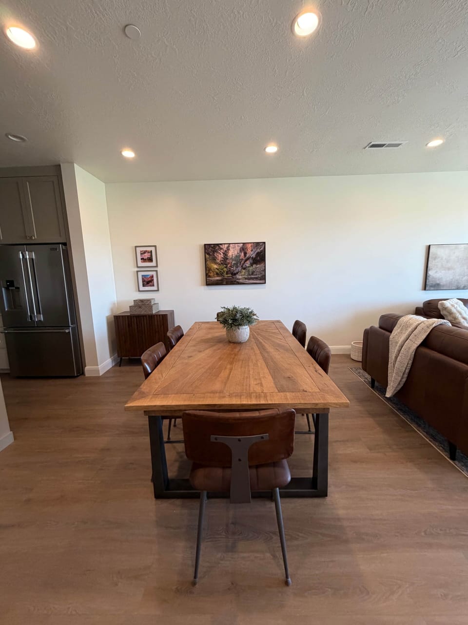 Dining table with seating for 6