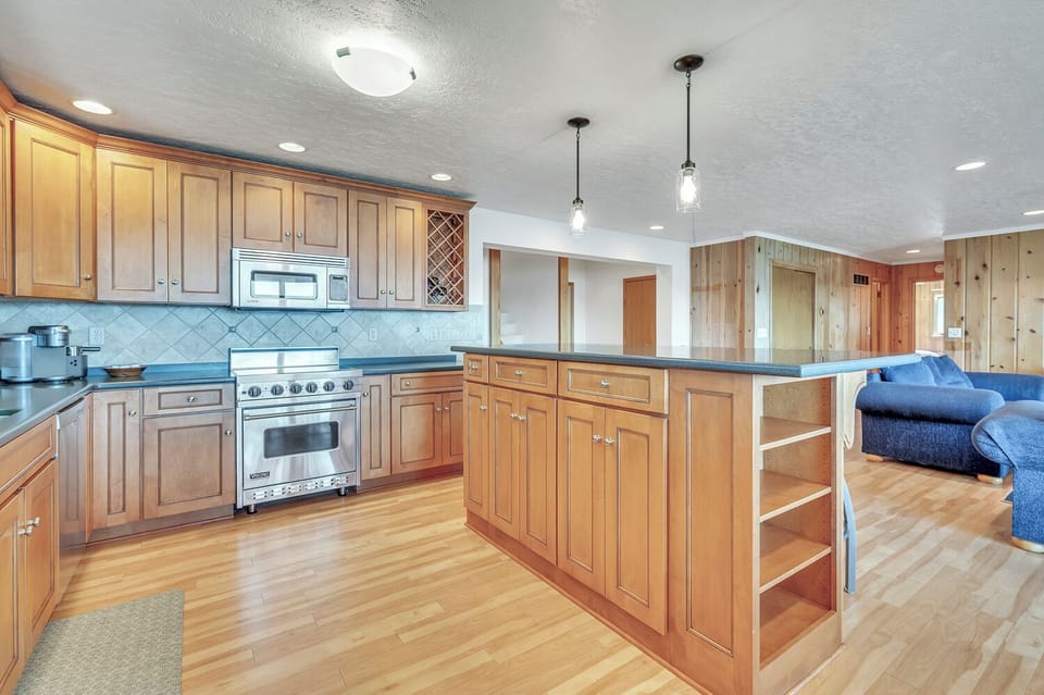 Kitchen to living room view