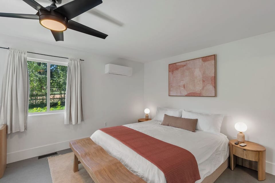A peaceful bedroom designed for restful nights