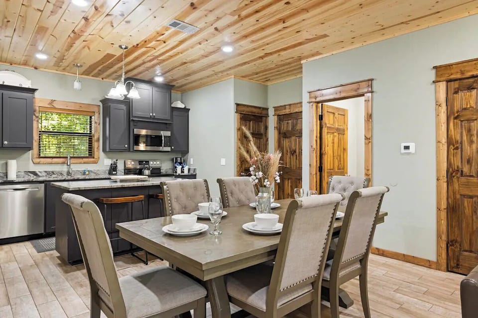 Plenty of seating with a spacious dining table