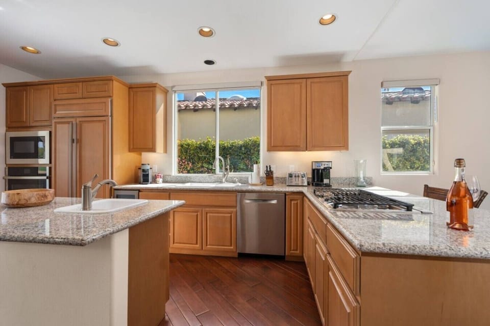 Fully stocked kitchen