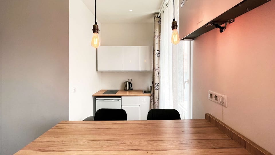 Apartment, 1 Double Bed with Sofa bed (1 Double, 1 Sofa Bed) | Private kitchen | Coffee/tea maker, electric kettle, eco-friendly cleaning products