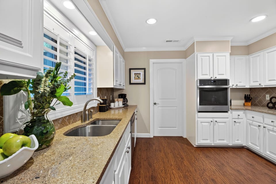 Fully equipped kitchen with generous counter space.
