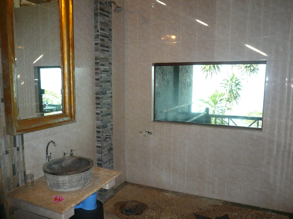 Deluxe Cottage, Ocean View | Bathroom shower