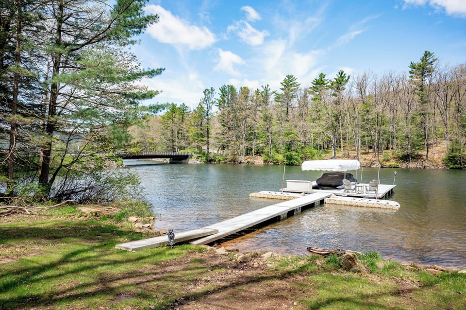 Owner does leave personal boat under the canopied dock all summer. This boat is not for guest use.