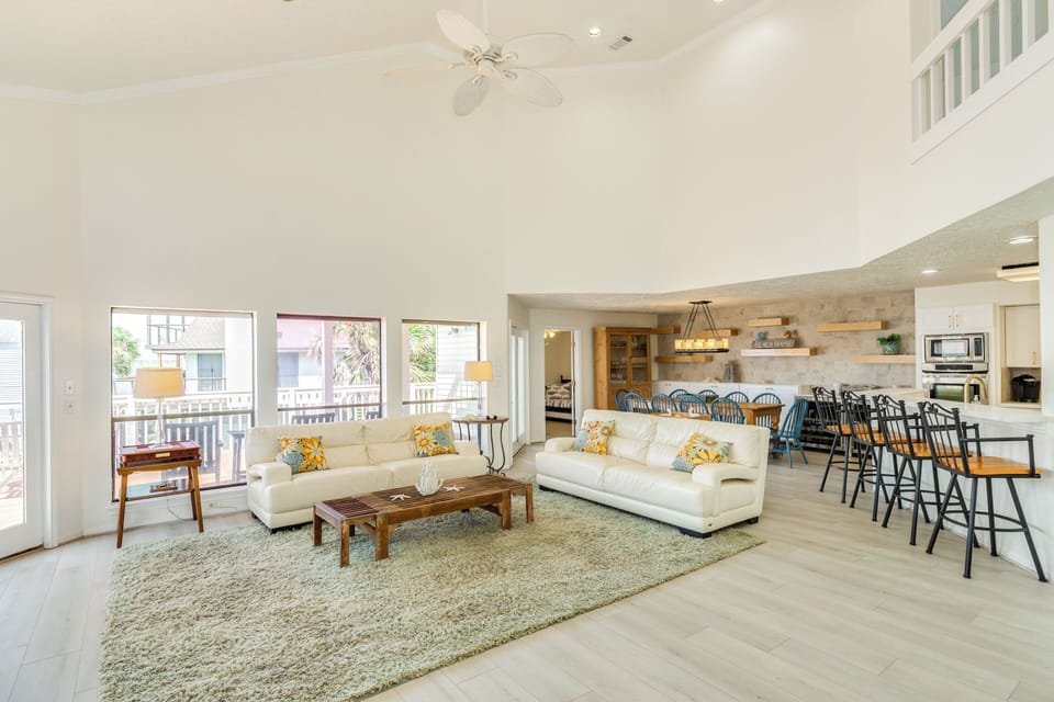 Spacious, open living area