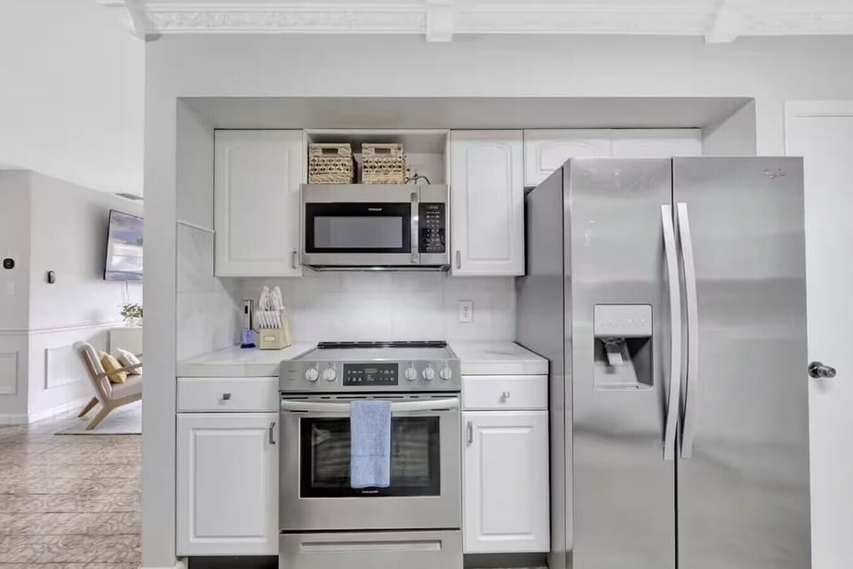 Fully equipped kitchen with everything needed for home-cooked meals.