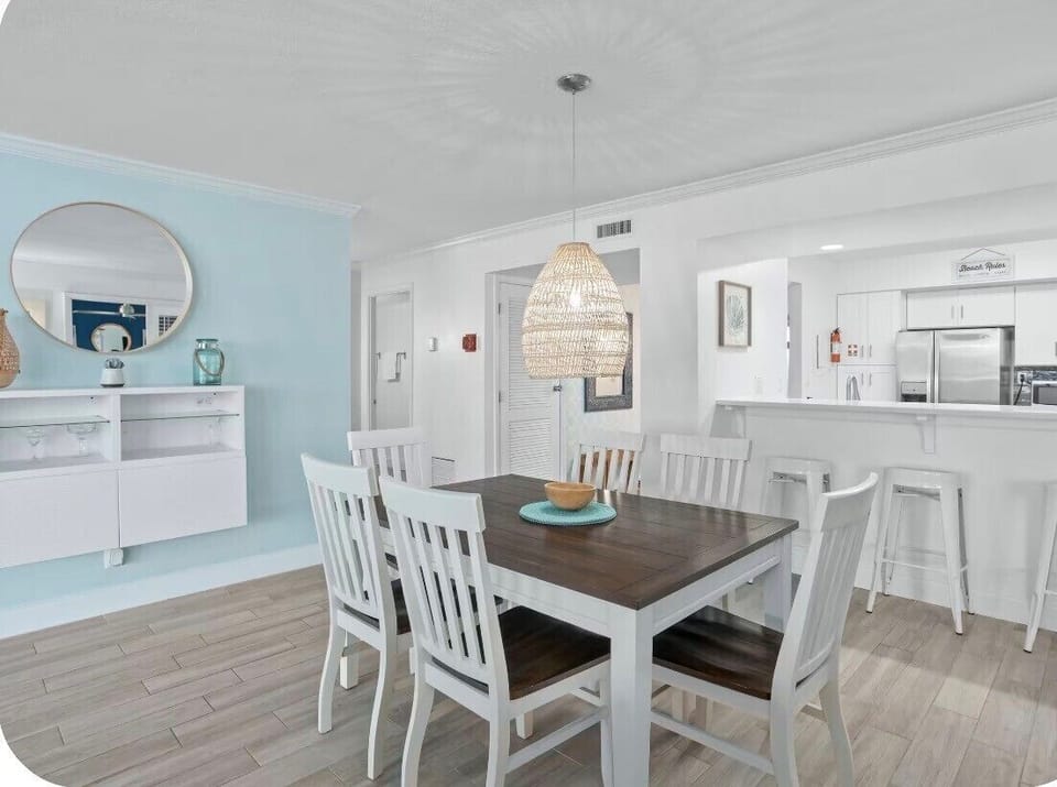 Dining and kitchen area