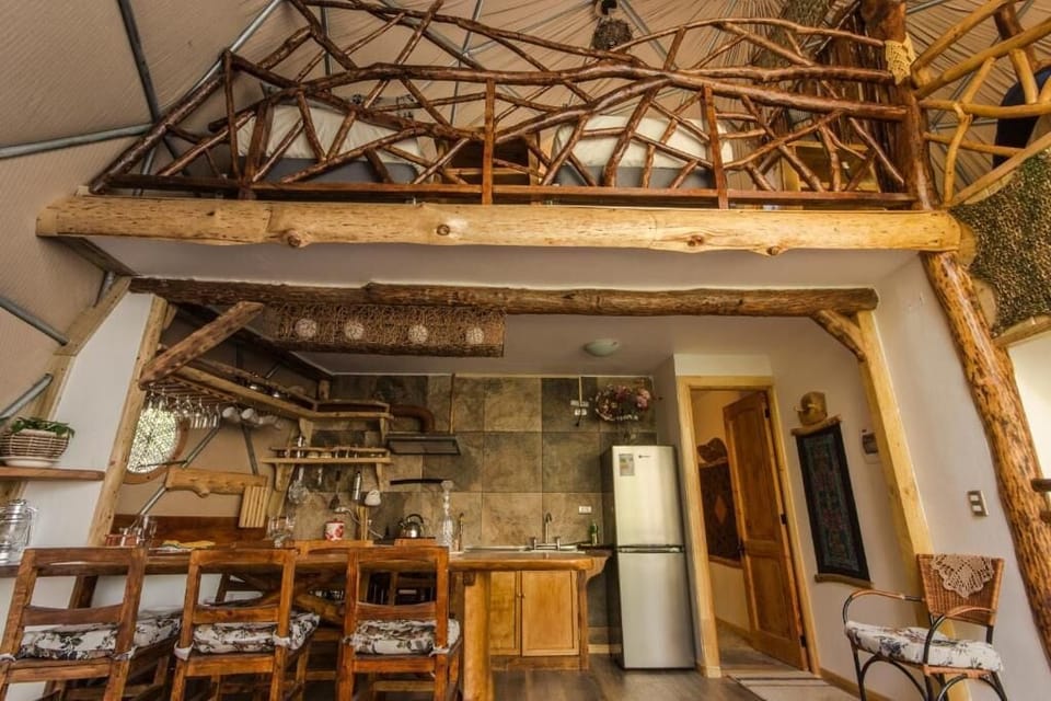 Superior Cabin, Patio, Mountain View | Private kitchen