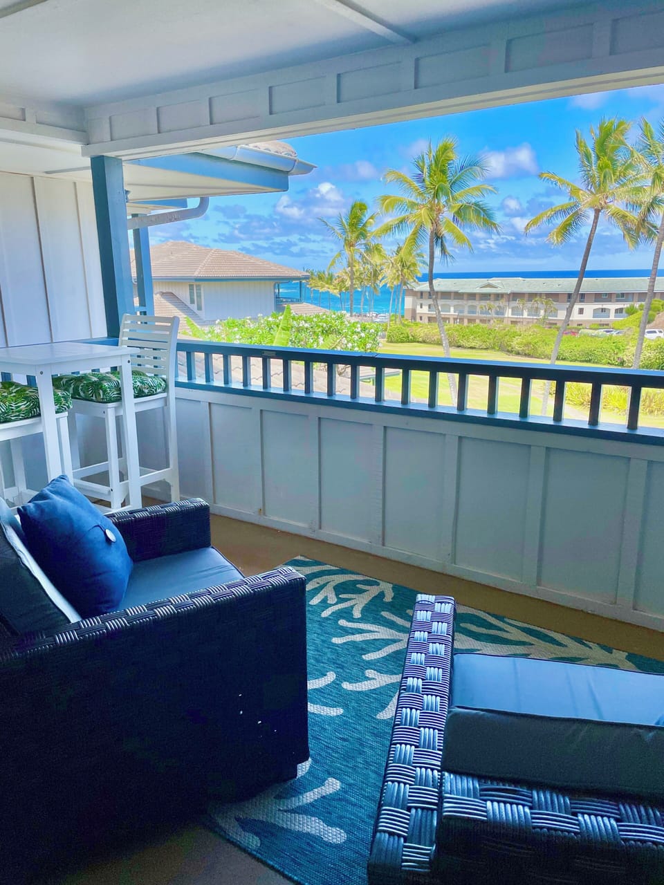 Private deck off master bedroom.