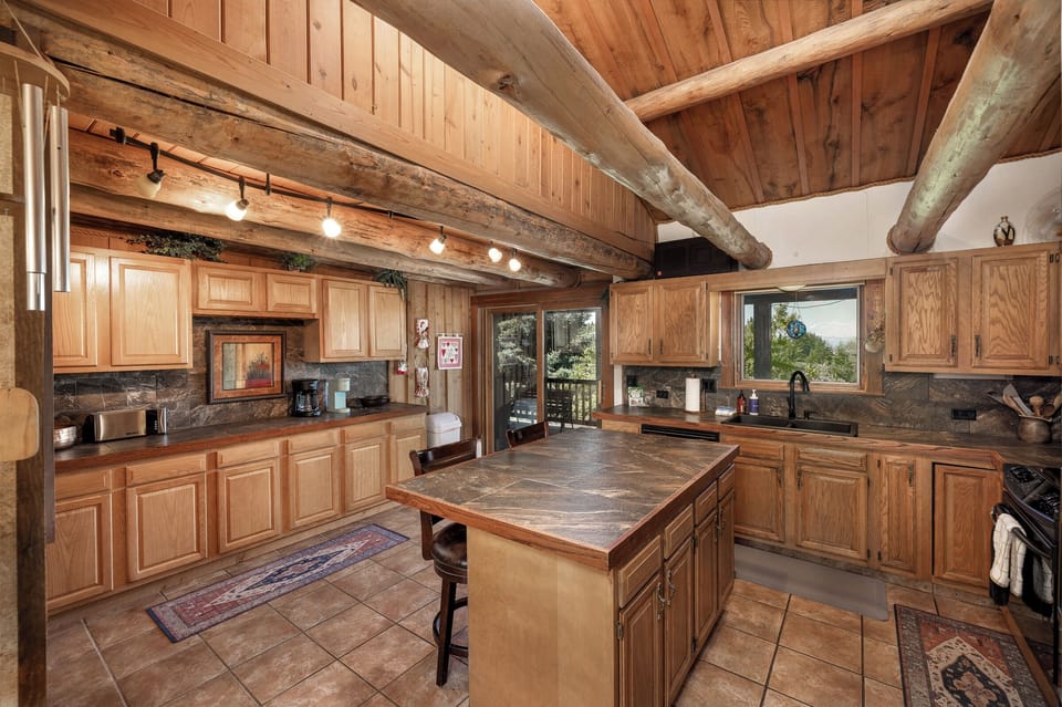 Spacious kitchen cabinets and Island | Upper Level
