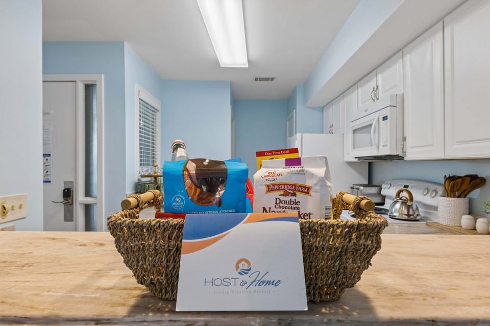 Enjoy a Host & Home Welcome Basket at the villa!