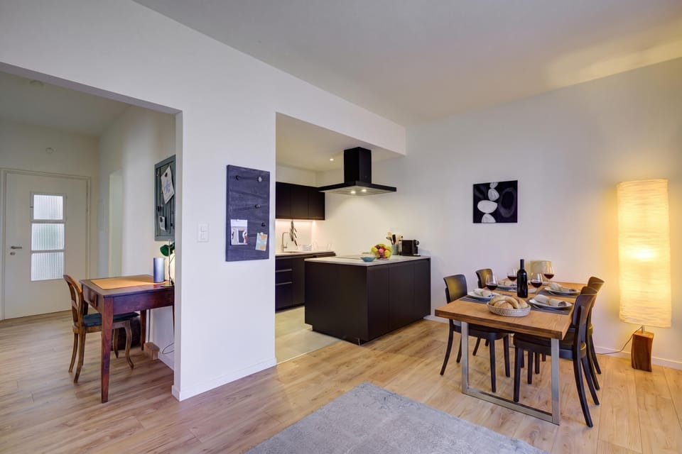 Kitchen and dining area