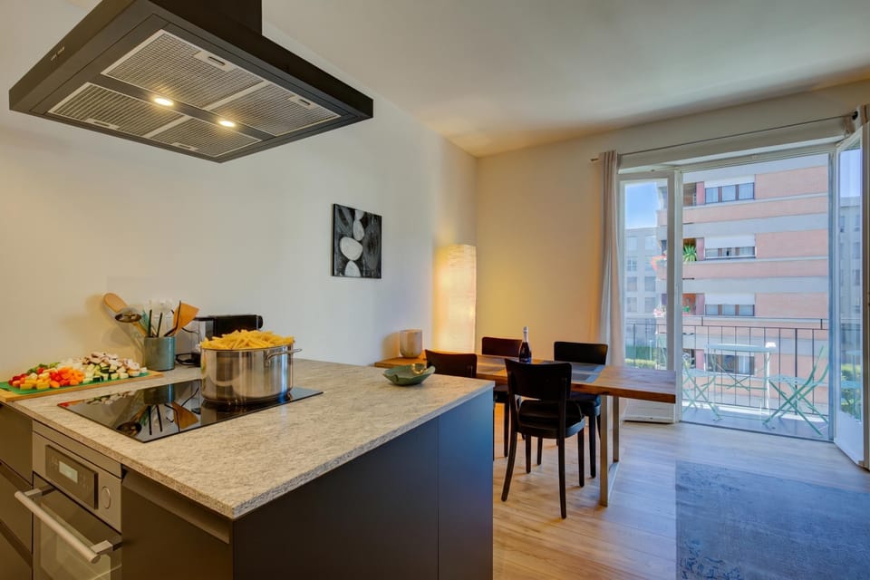 Kitchen and dining area