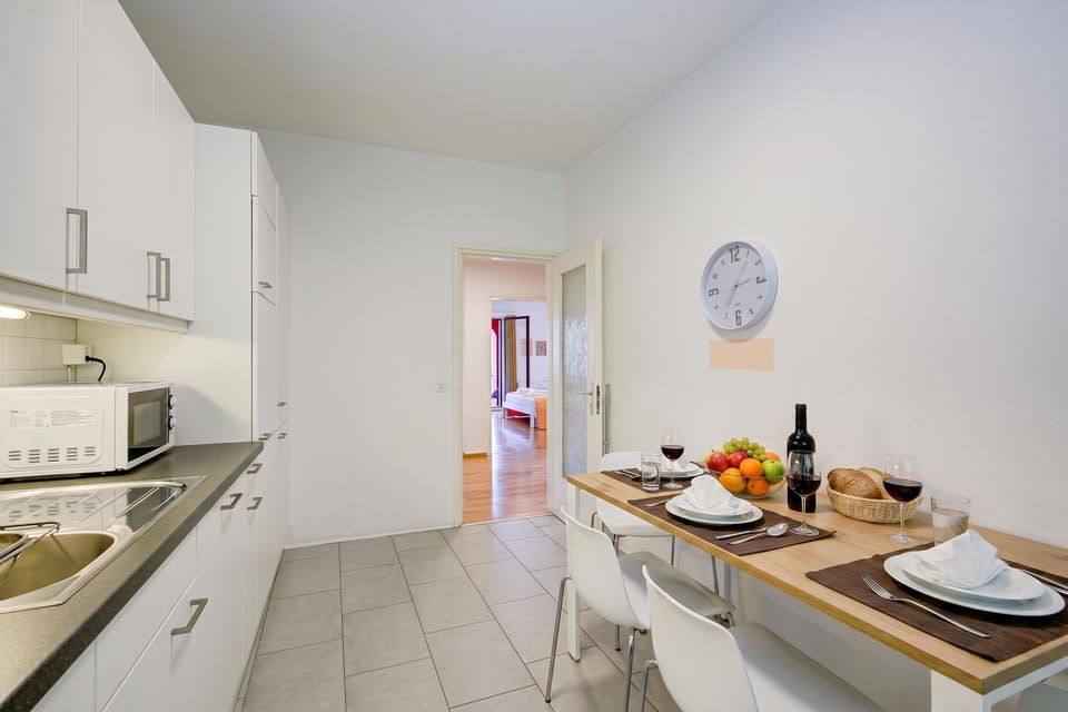 Kitchen and dining area